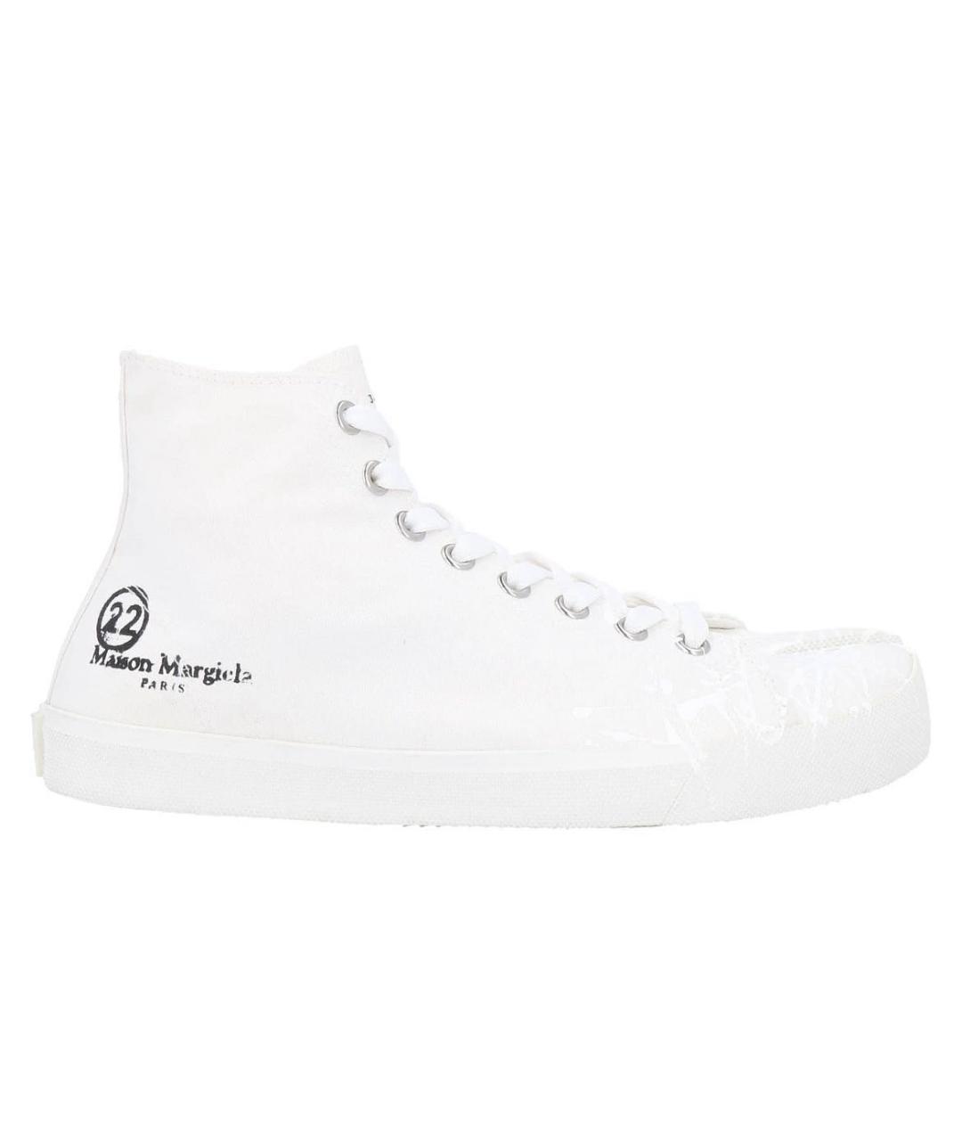 MAISON MARGIELA Белые текстильные кеды, фото 1