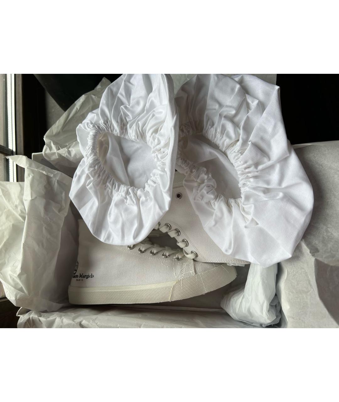 MAISON MARGIELA Белые текстильные кеды, фото 7