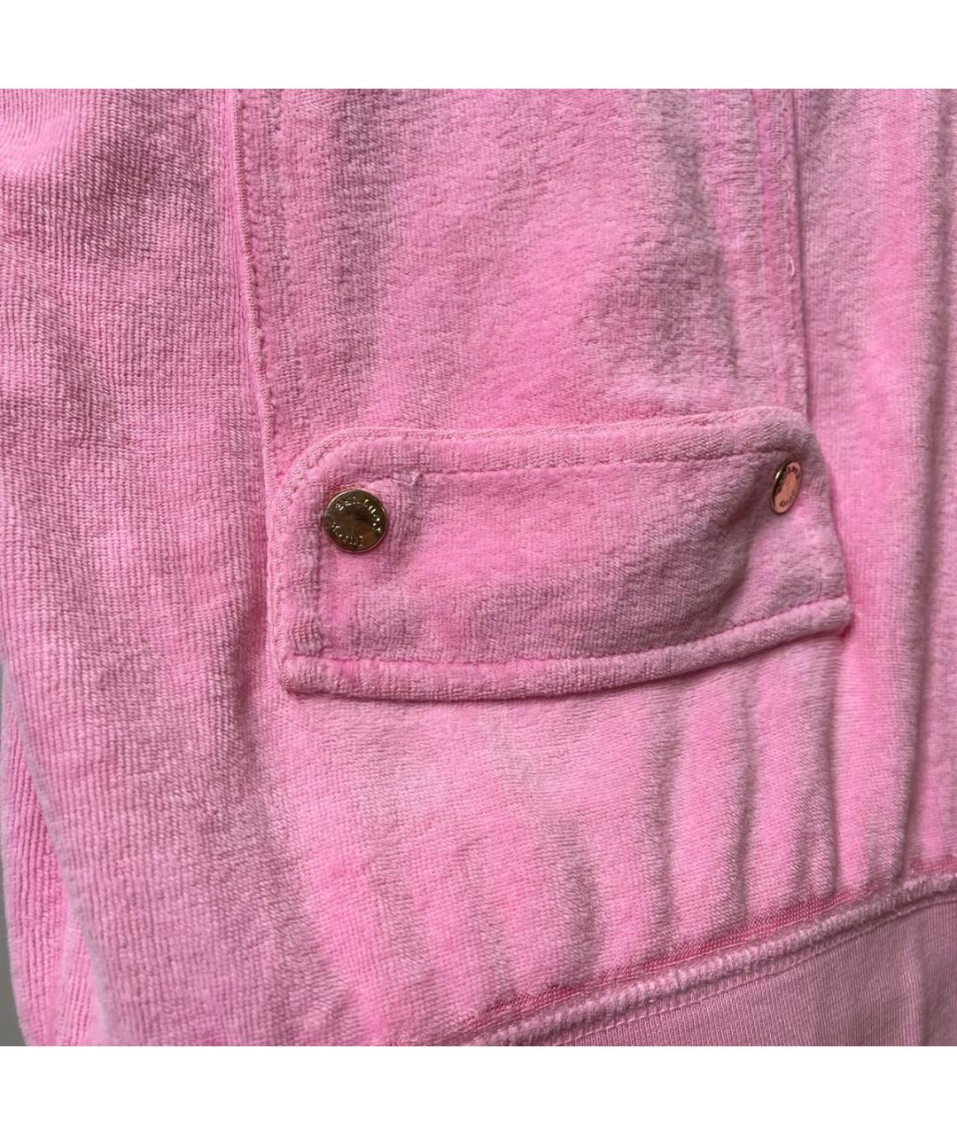 JUICY COUTURE Розовые хлопковые спортивные брюки и шорты, фото 3