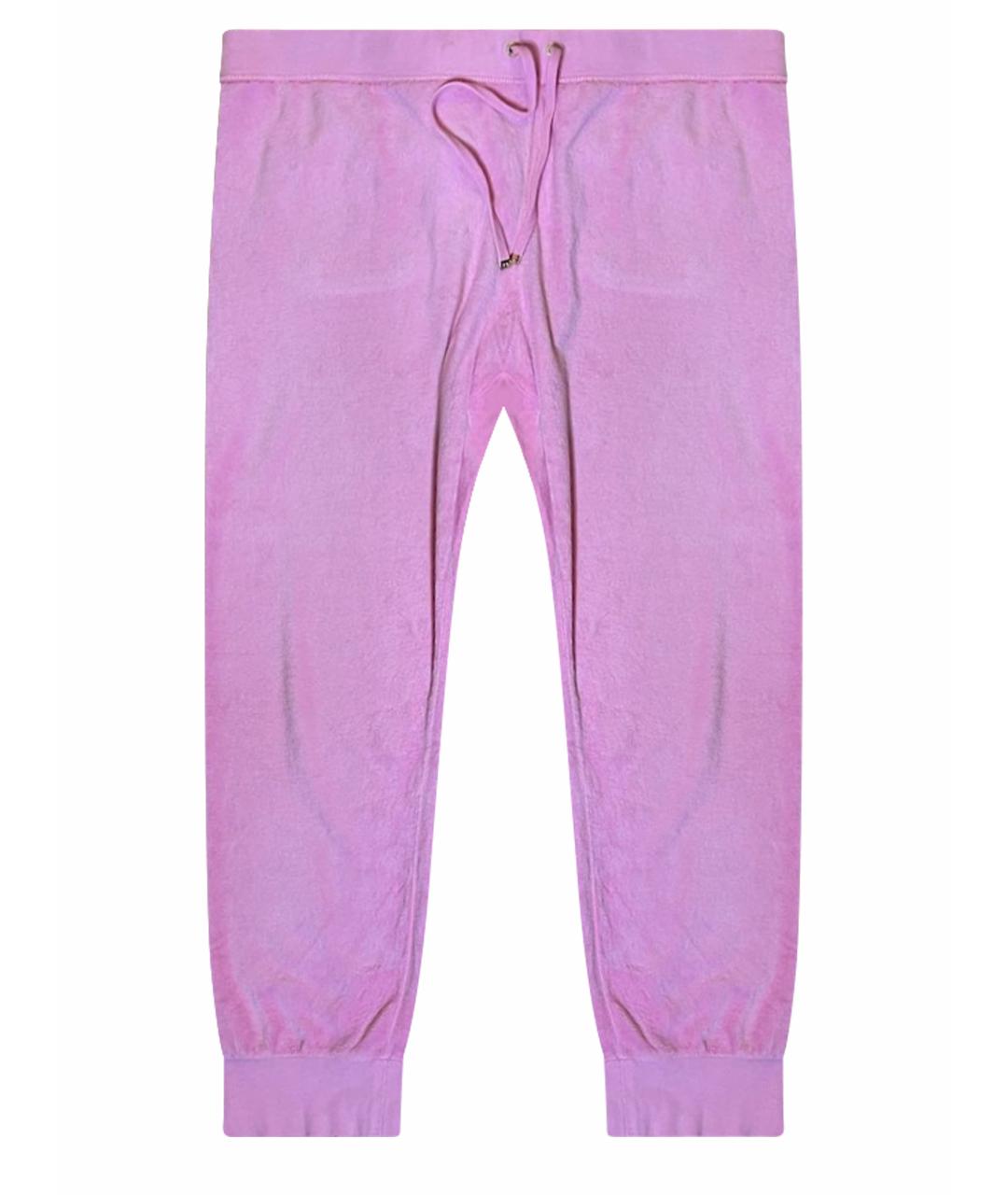 JUICY COUTURE Розовые хлопковые спортивные брюки и шорты, фото 1