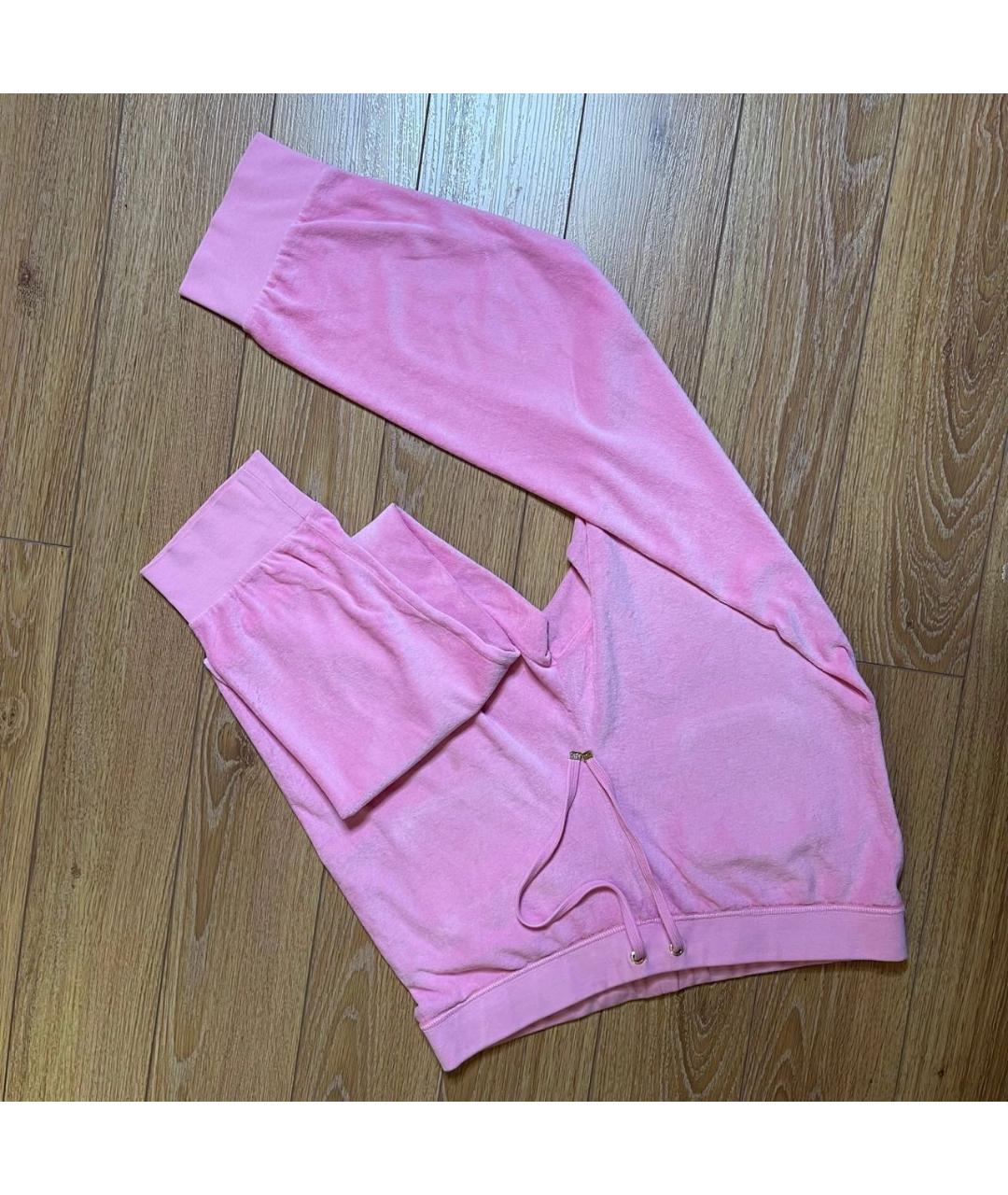 JUICY COUTURE Розовые хлопковые спортивные брюки и шорты, фото 4