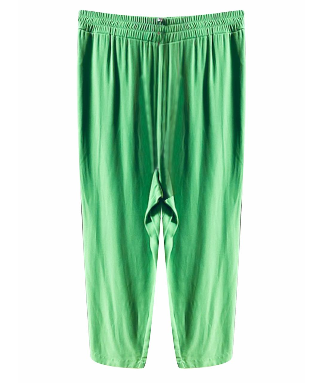 I'M ISOLA MARRAS Зеленые вискозные брюки широкие, фото 1