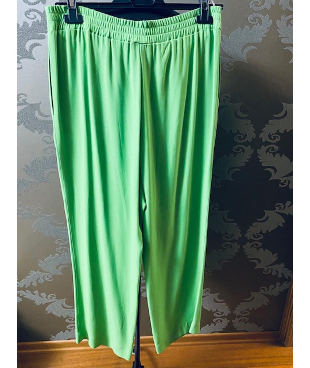 I'M ISOLA MARRAS Зеленые вискозные брюки широкие, фото 2