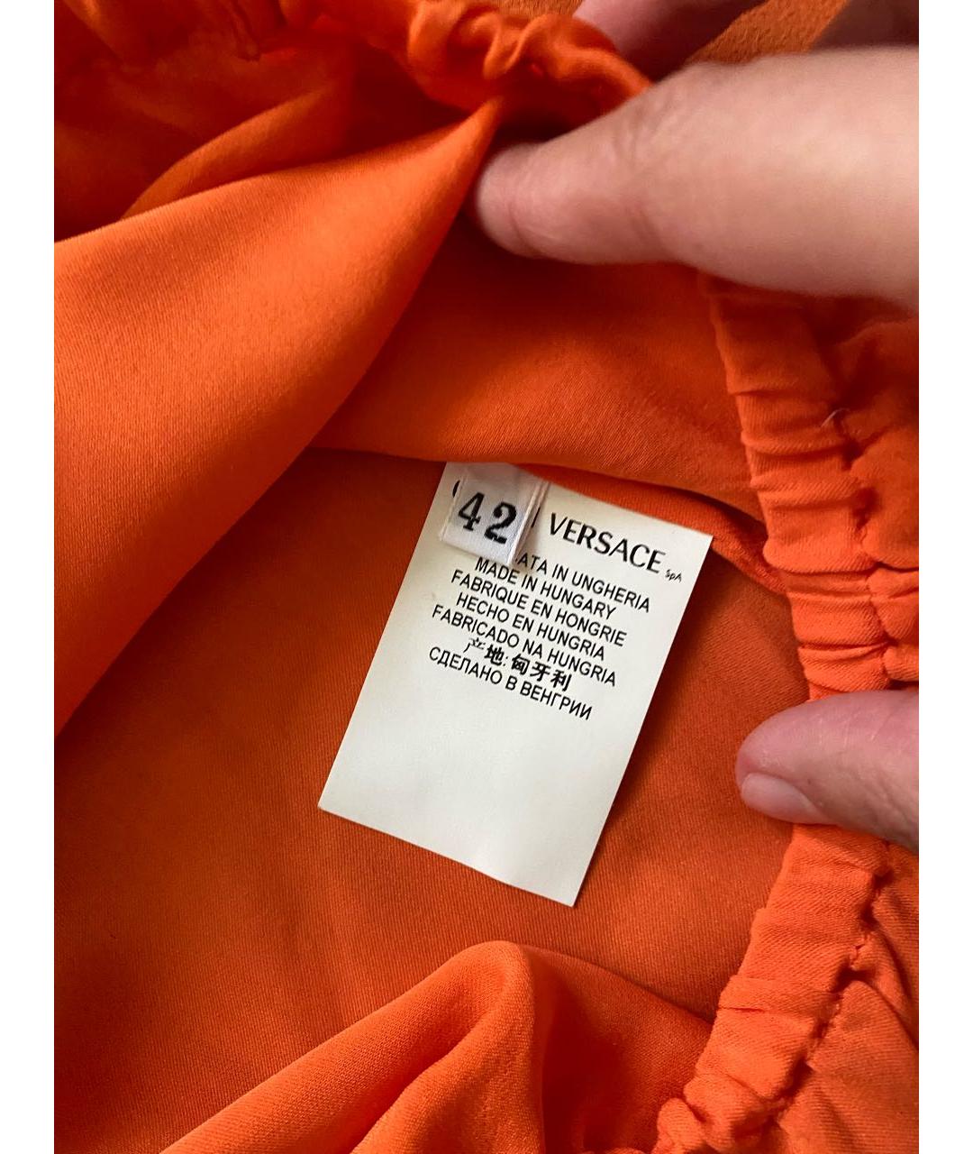 VERSACE COLLECTION Оранжевая блузы, фото 4