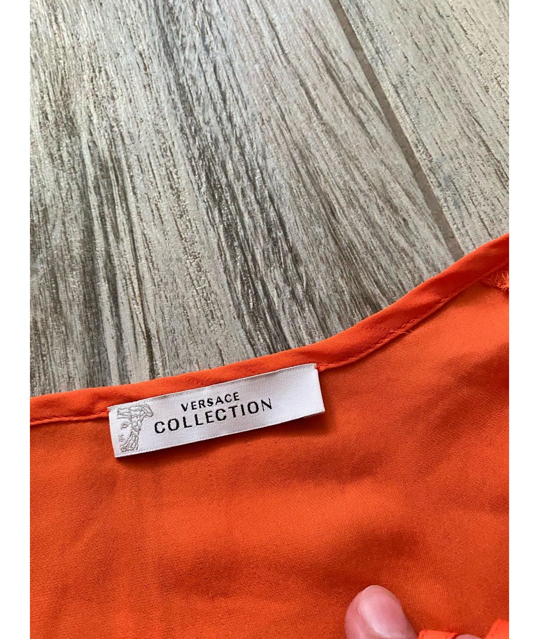 VERSACE COLLECTION Оранжевая блузы, фото 2