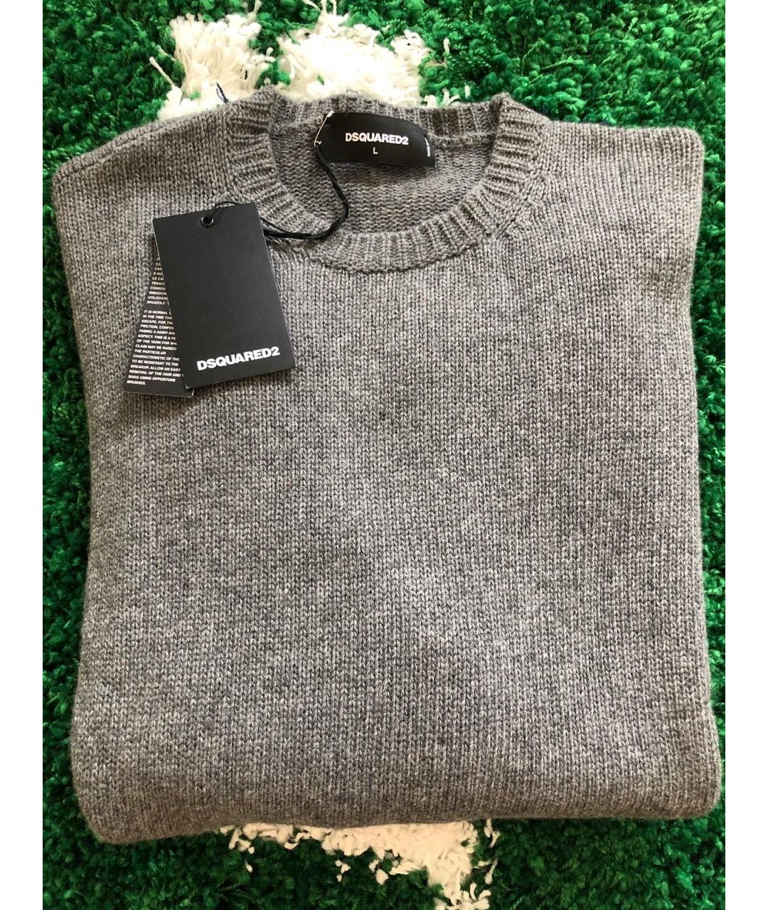 DSQUARED2 Серый шерстяной джемпер / свитер, фото 8