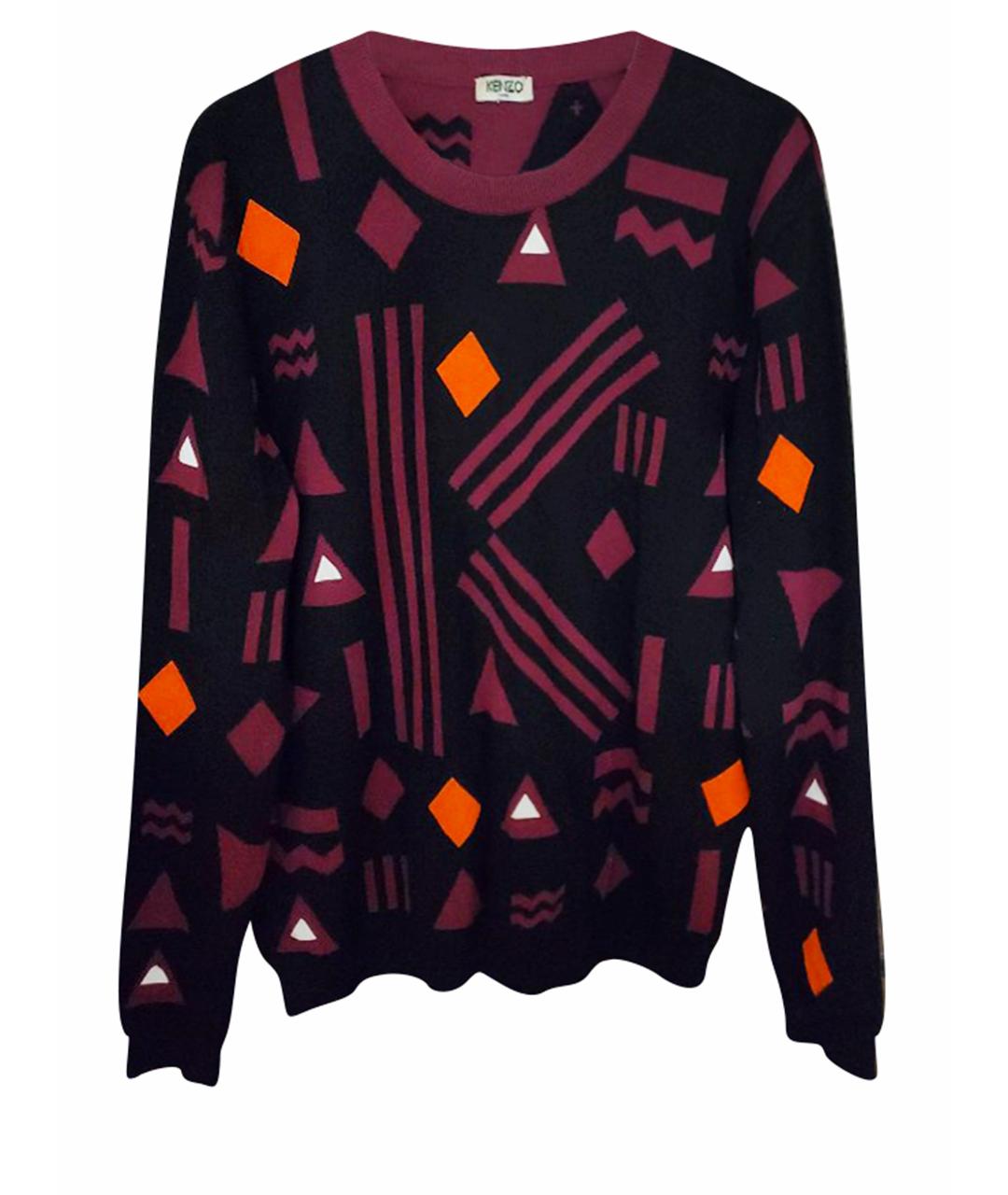 KENZO Бордовый шерстяной джемпер / свитер, фото 1