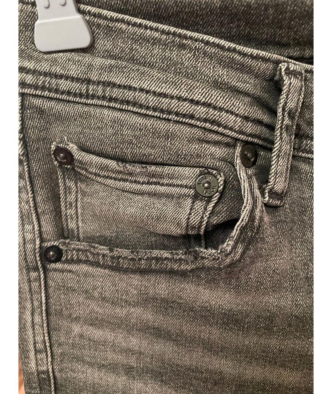 AGOLDE Серые хлопковые джинсы слим, фото 4