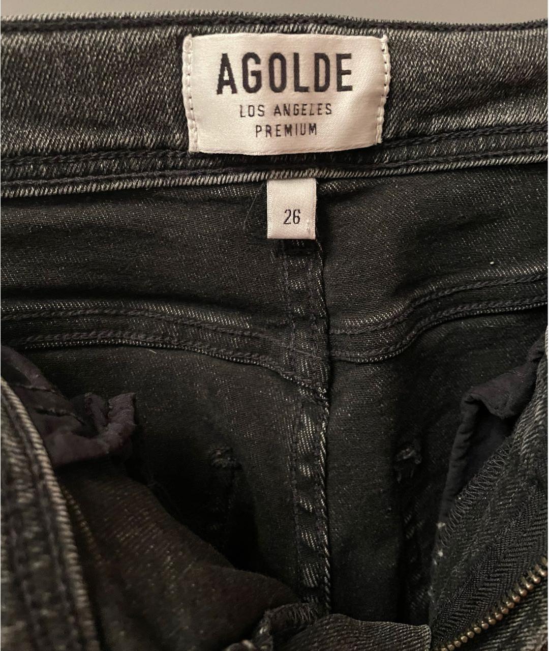 AGOLDE Серые хлопковые джинсы слим, фото 3