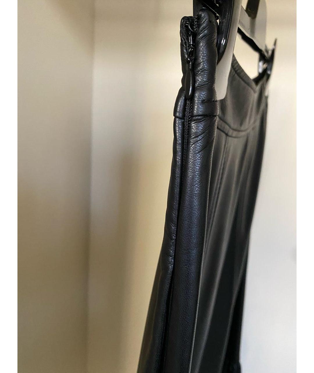PHILOSOPHY DI LORENZO SERAFINI Черная полиэстеровая юбка миди, фото 6
