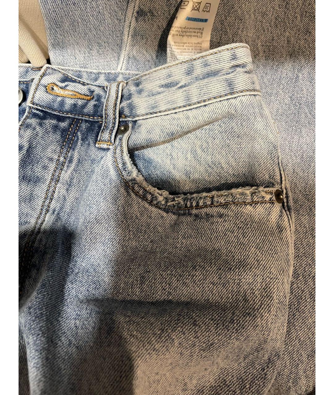 KSUBI Голубые хлопковые прямые джинсы, фото 4