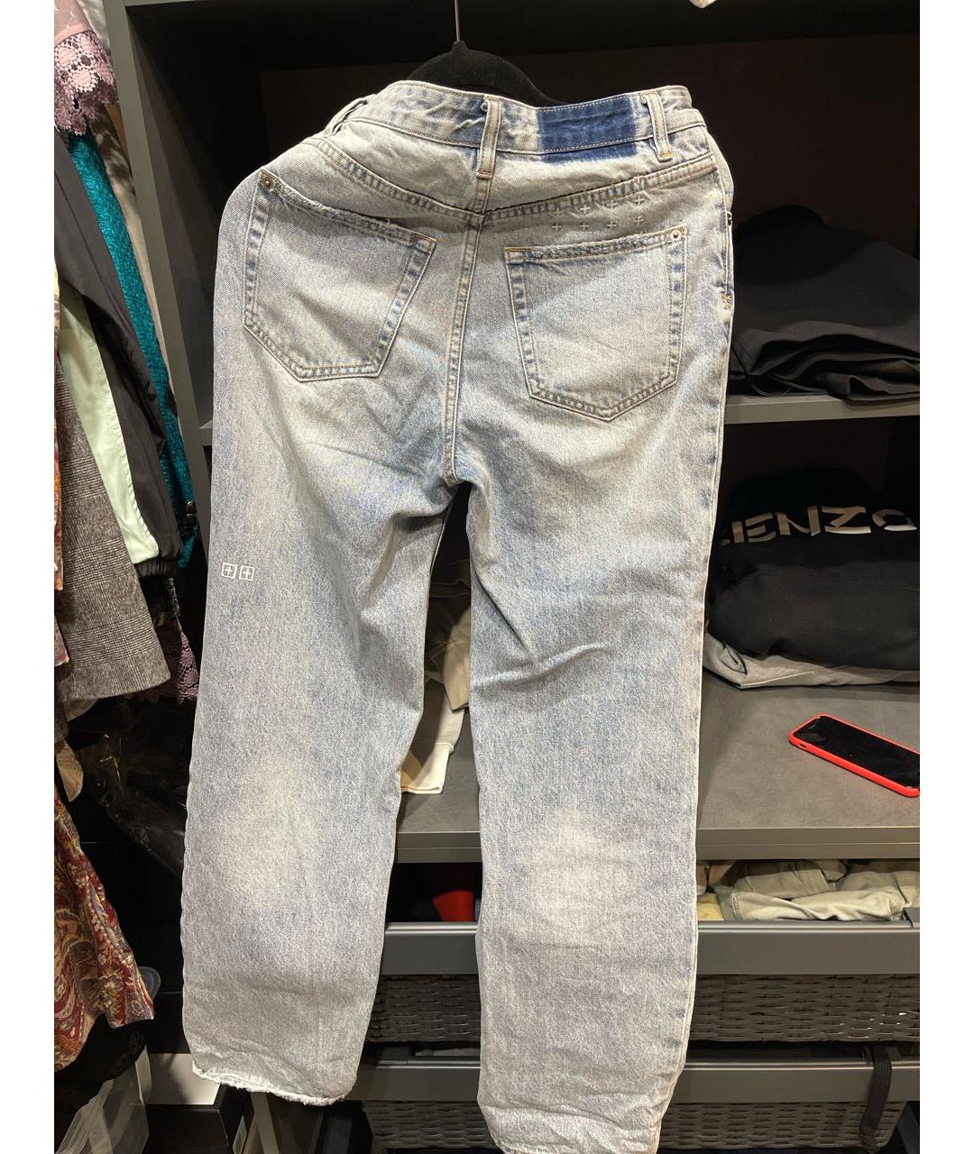 KSUBI Голубые хлопковые прямые джинсы, фото 2
