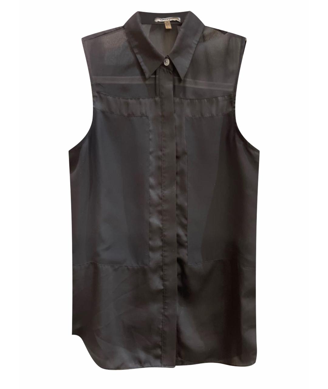 DKNY Черная полиэстеровая блузы, фото 1