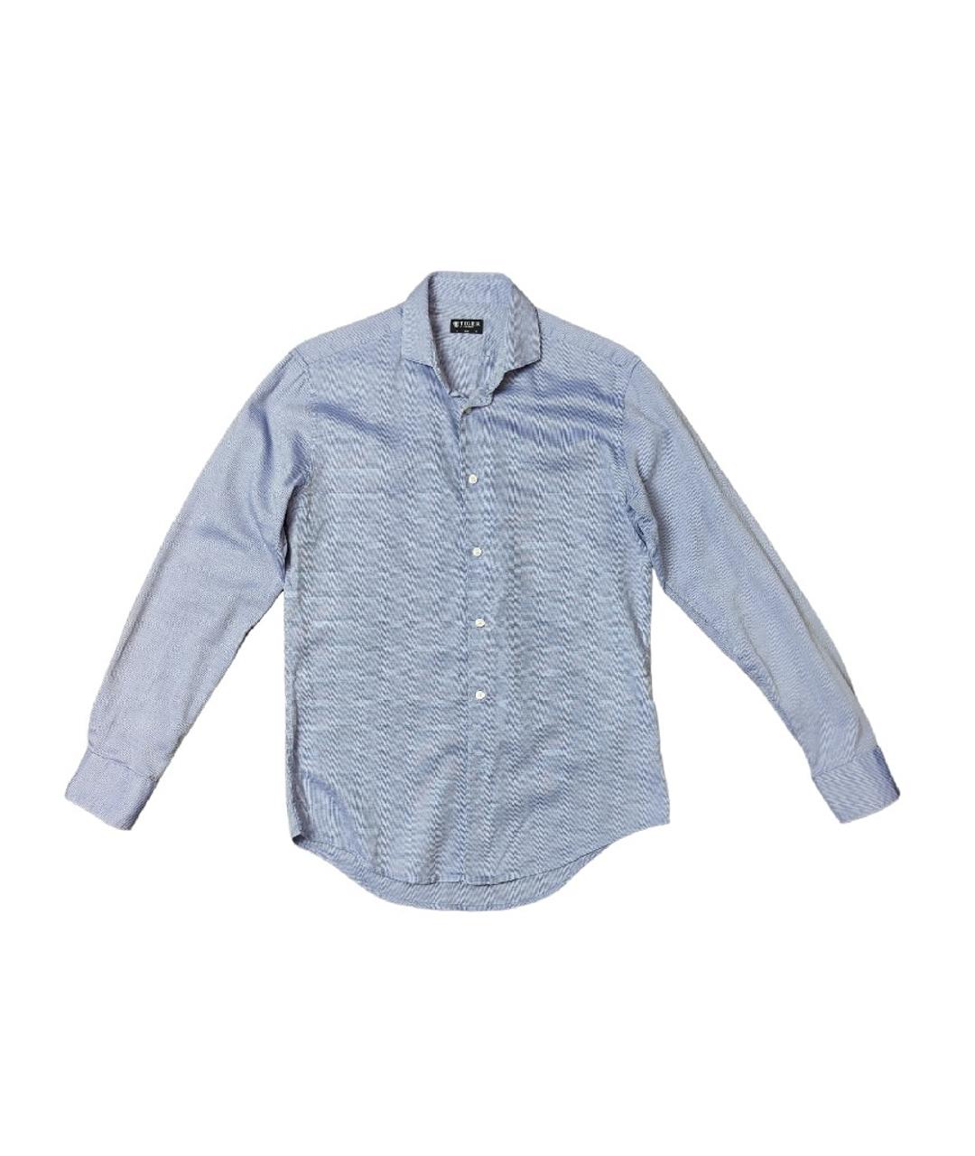 TIGER OF SWEDEN Голубая хлопковая кэжуал рубашка, фото 1