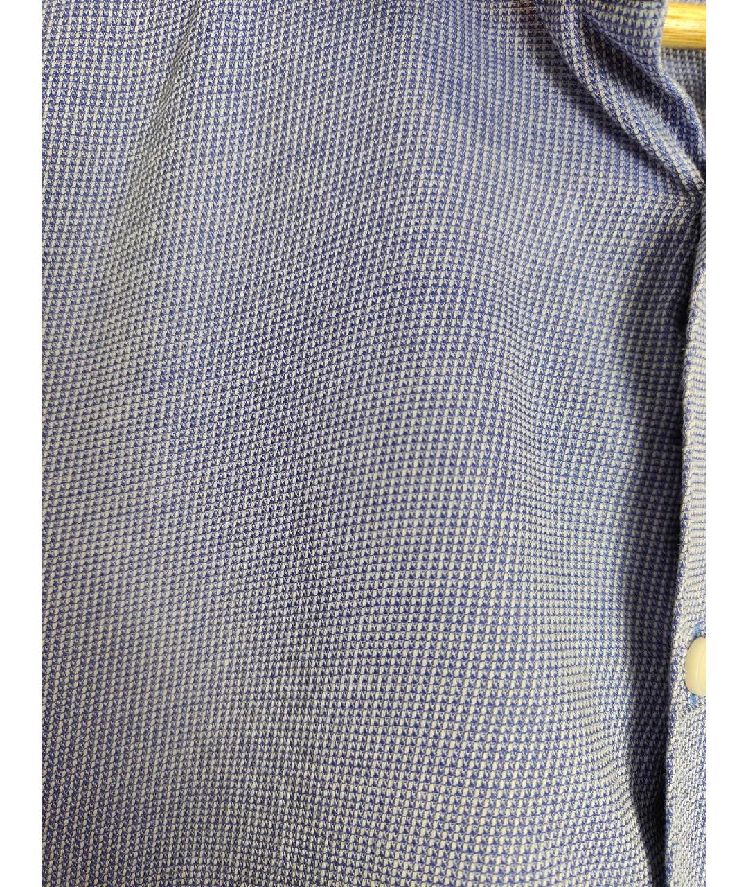 TIGER OF SWEDEN Голубая хлопковая кэжуал рубашка, фото 7