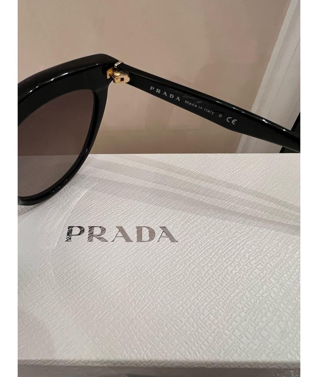 PRADA Черные солнцезащитные очки, фото 4