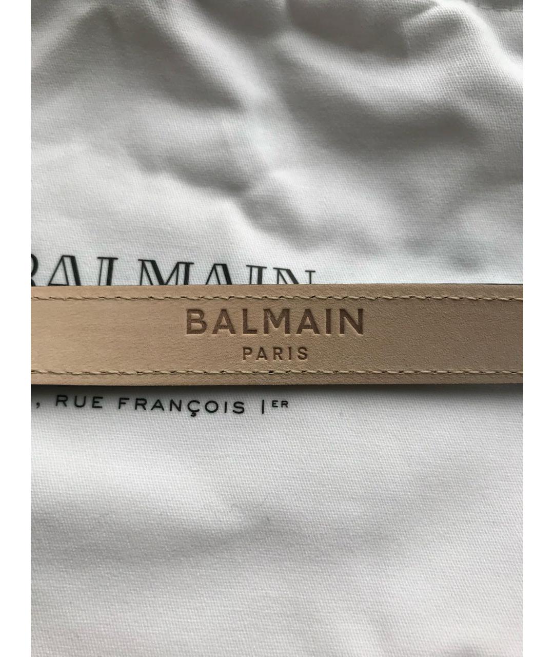 BALMAIN Черный кожаный ремень, фото 4