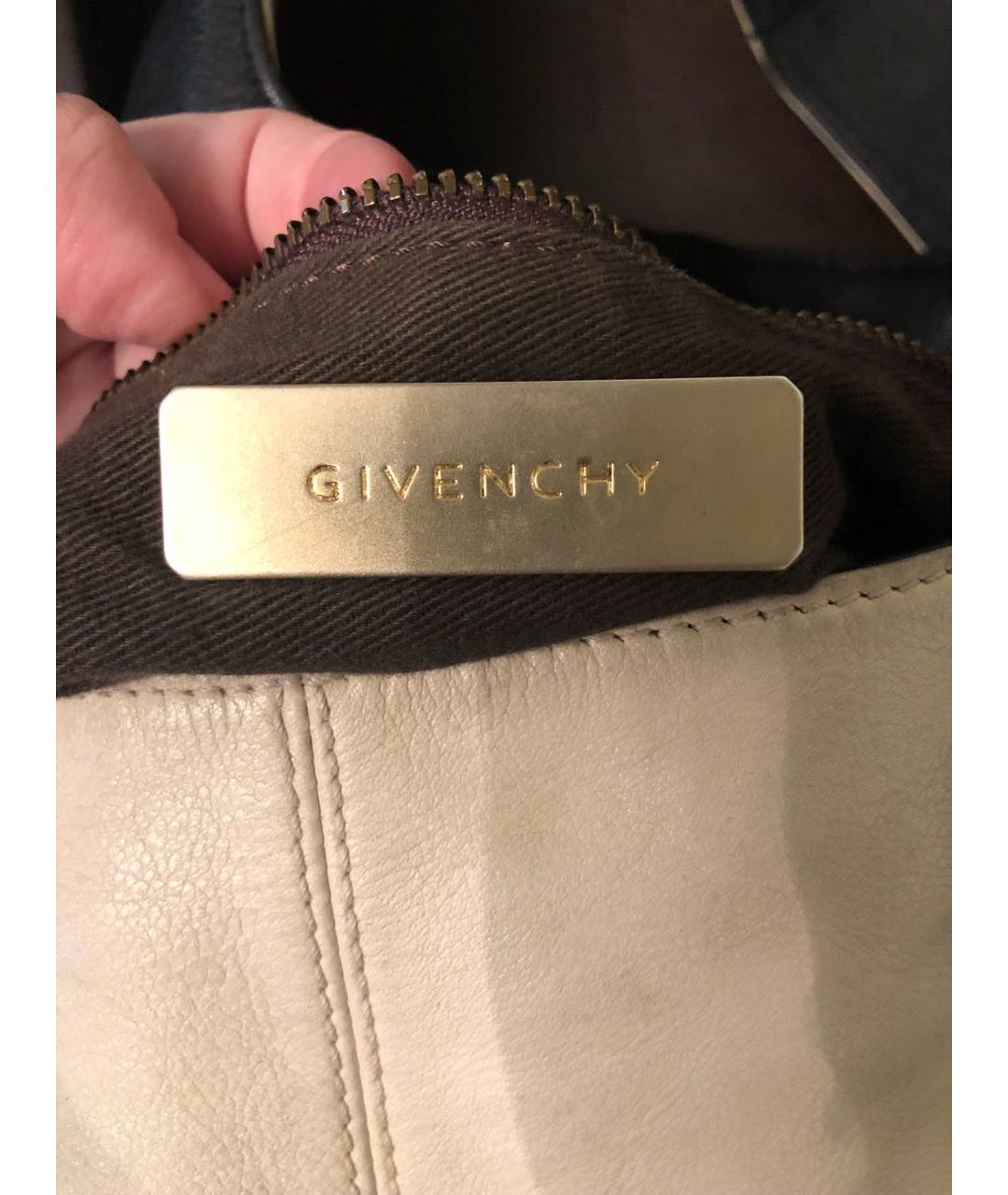 GIVENCHY Бежевая кожаная сумка тоут, фото 5