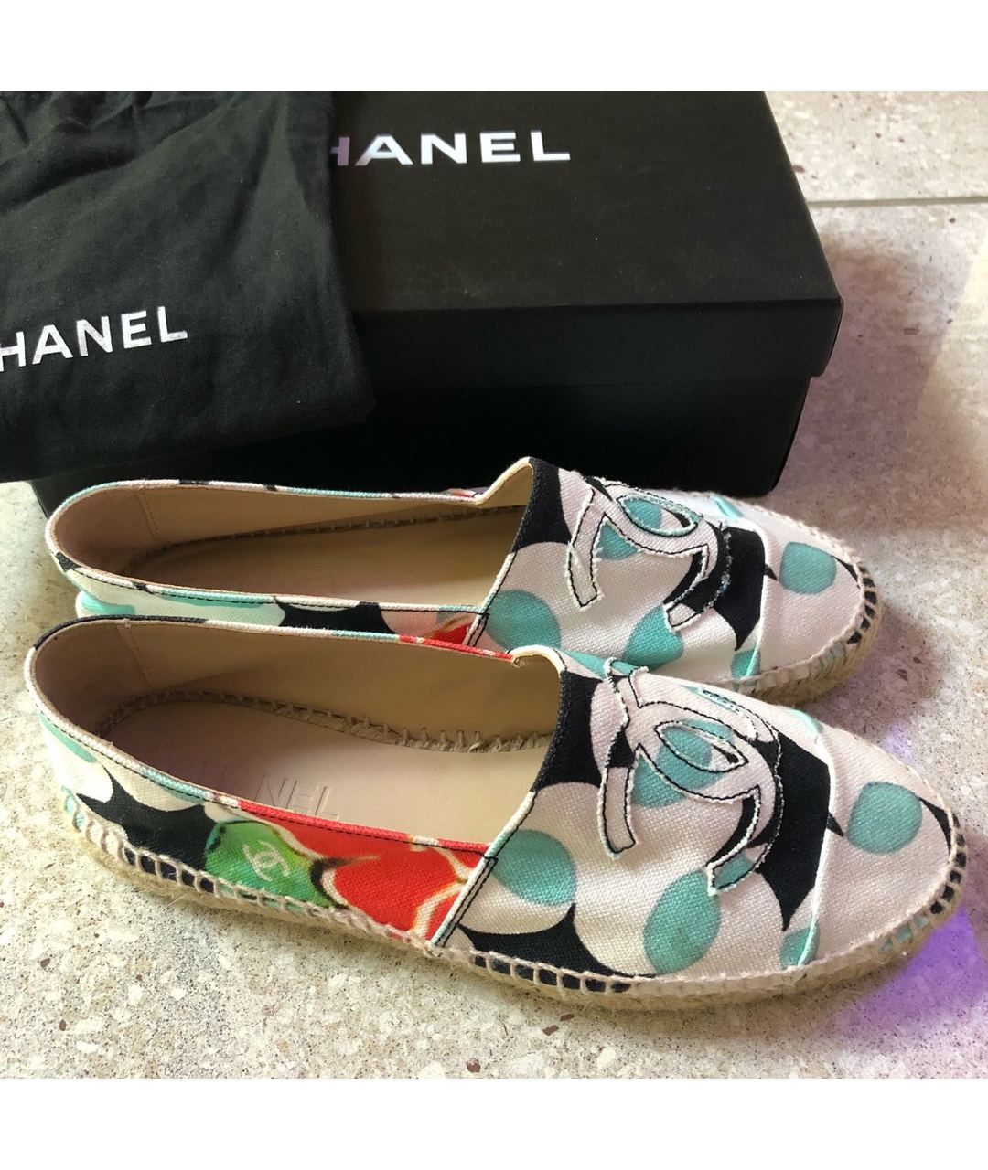 CHANEL PRE-OWNED Мульти текстильные эспадрильи, фото 5