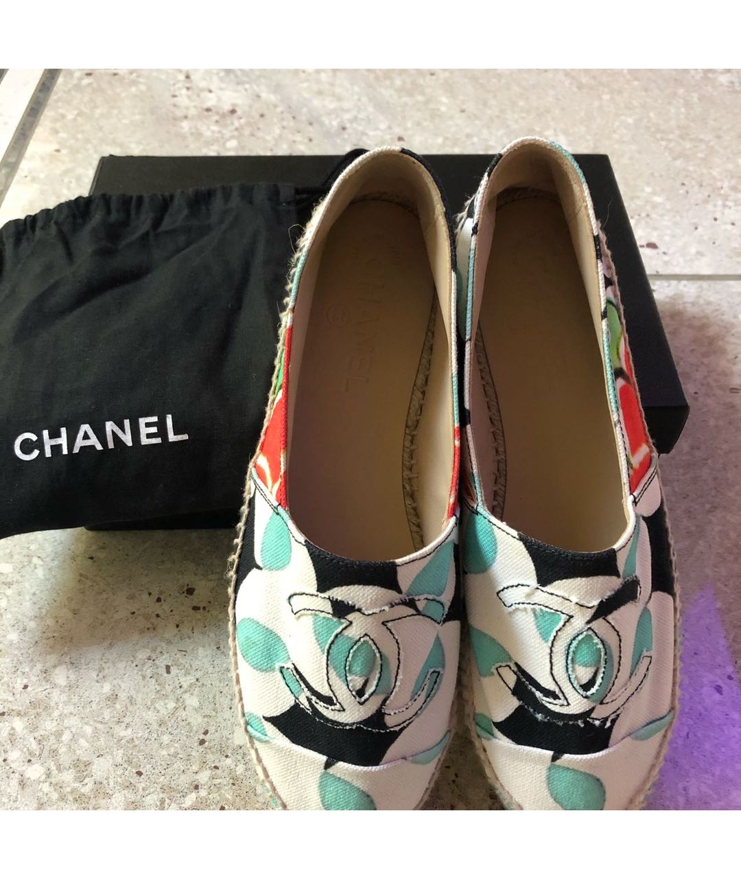 CHANEL PRE-OWNED Мульти текстильные эспадрильи, фото 4