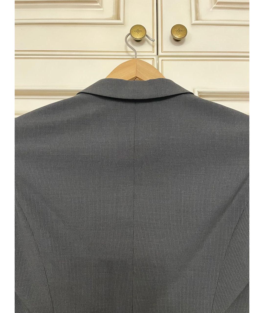HUGO BOSS Антрацитовый полиэстеровый жакет/пиджак, фото 3