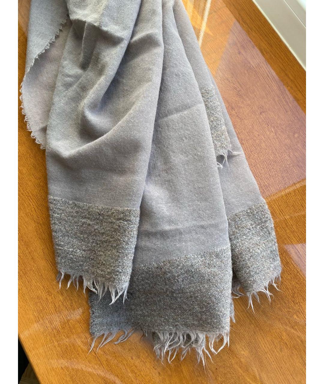 Falconeri Серый шерстяной шарф, фото 3