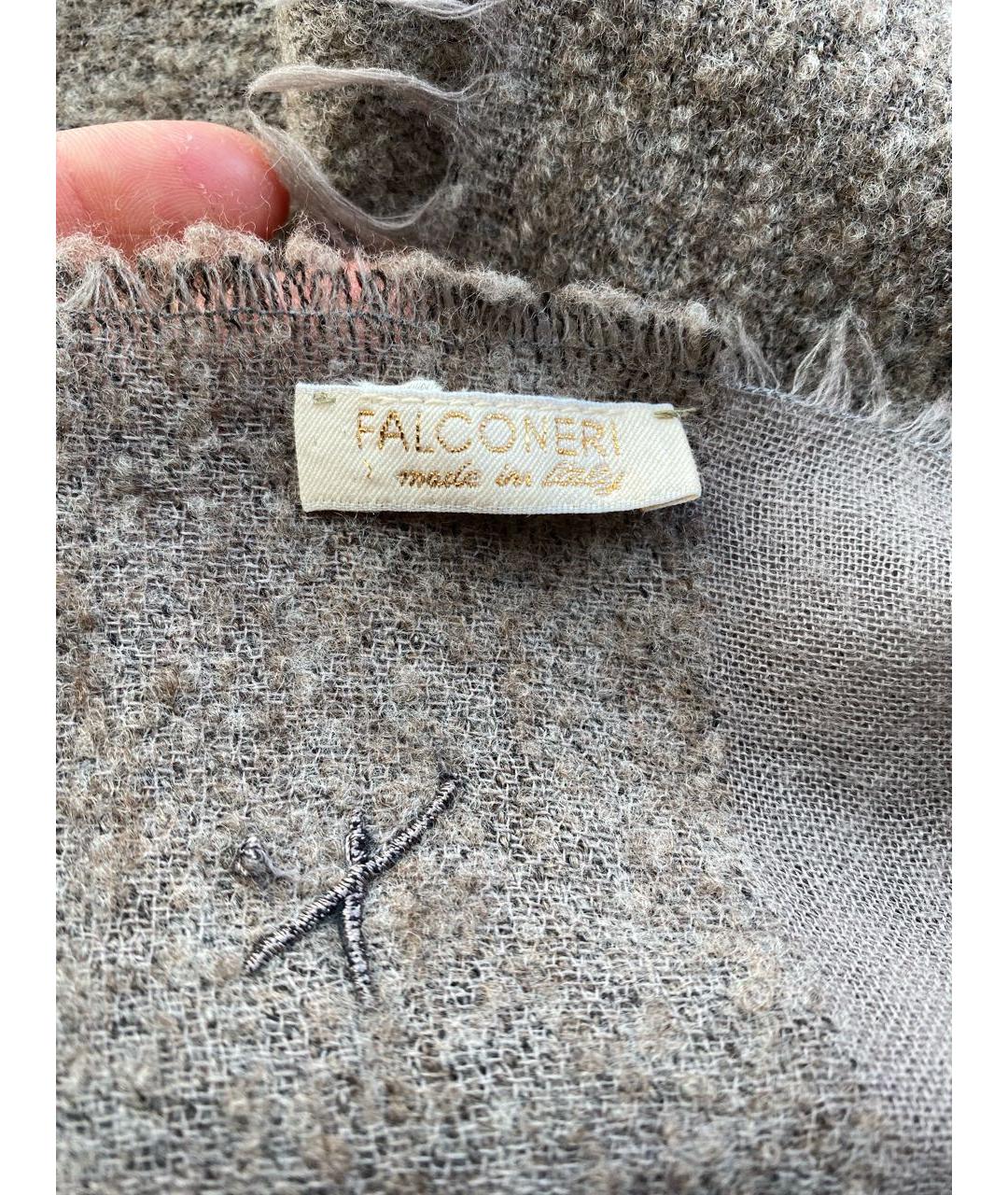 Falconeri Серый шерстяной шарф, фото 2