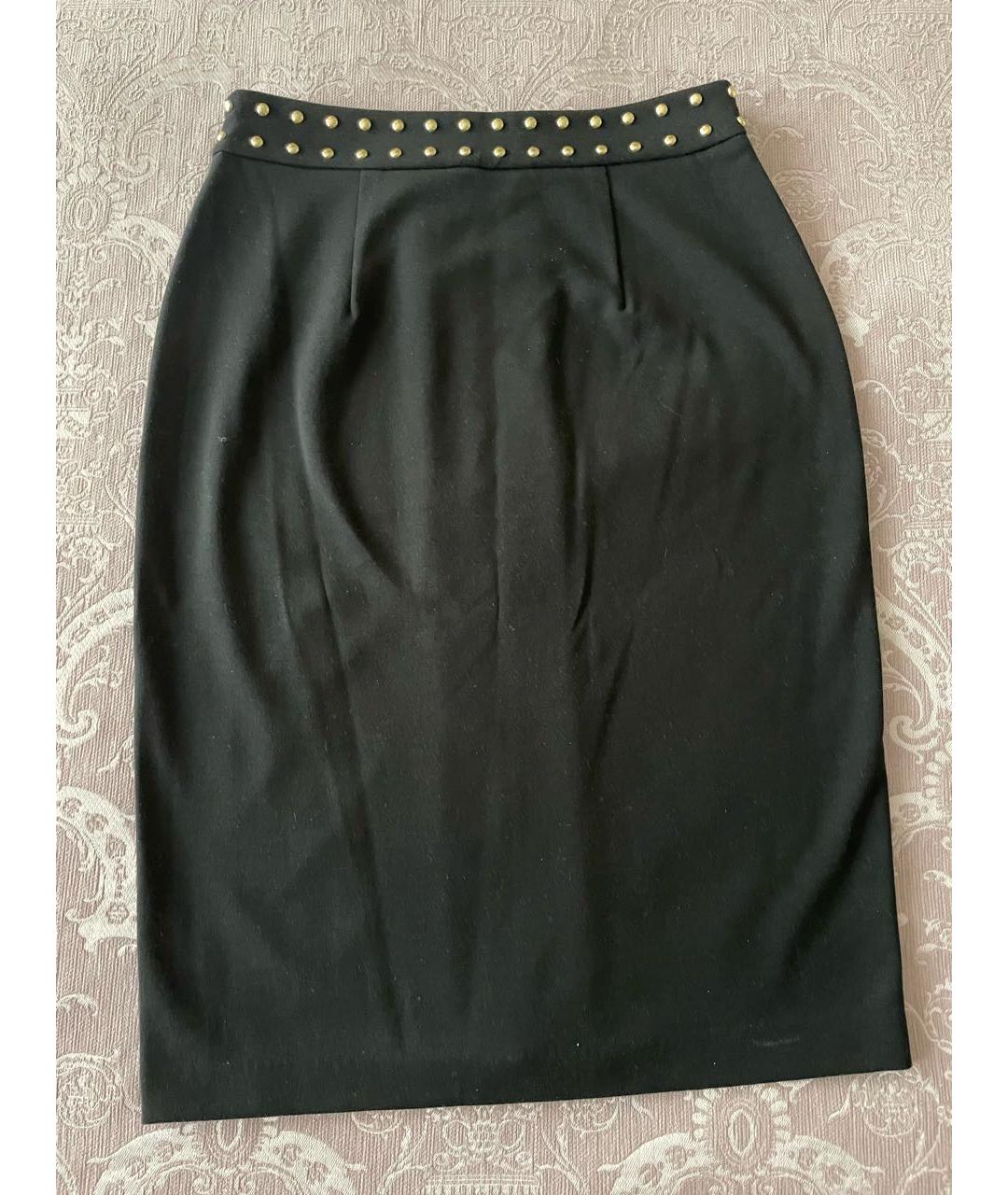 MICHAEL KORS Черная полиэстеровая юбка миди, фото 3