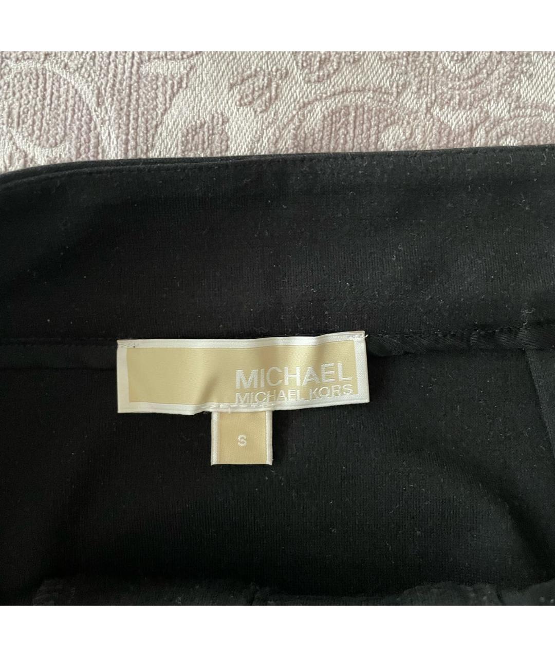 MICHAEL KORS Черная полиэстеровая юбка миди, фото 4