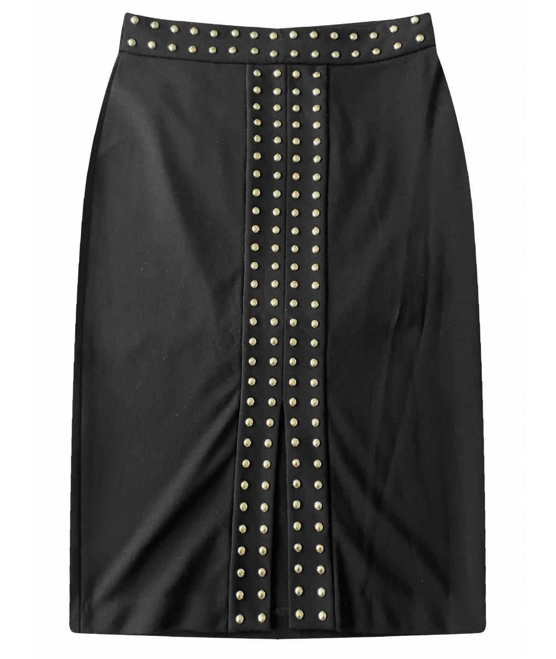 MICHAEL KORS Черная полиэстеровая юбка миди, фото 1