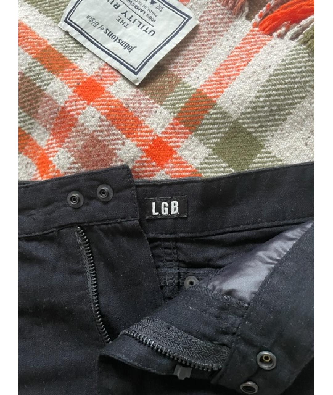 L.G.R Черная хлопковая юбка мини, фото 3
