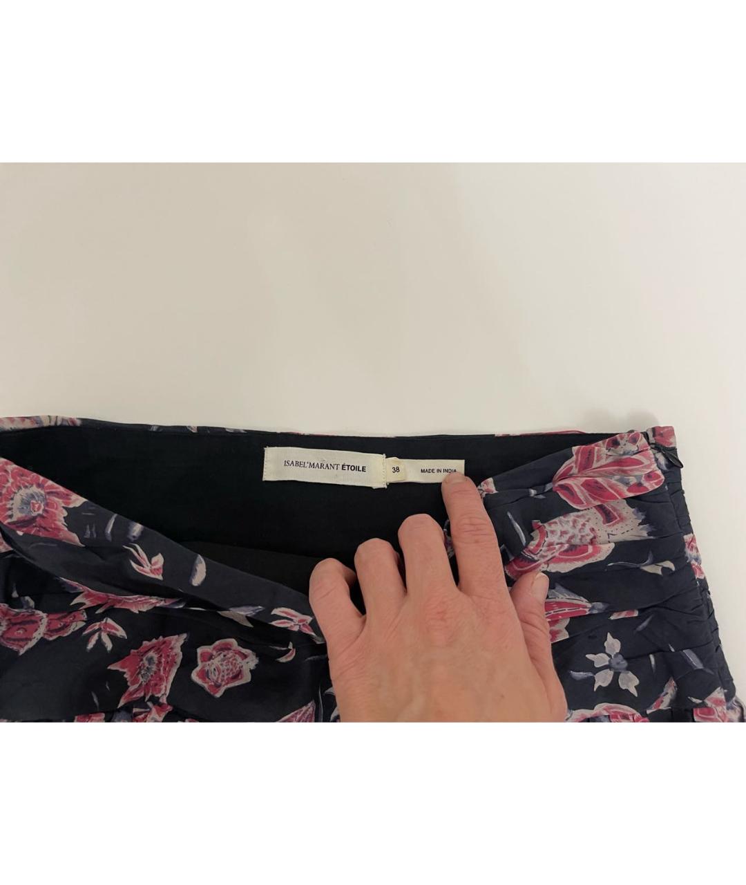 ISABEL MARANT ETOILE Мульти шелковая юбка мини, фото 2