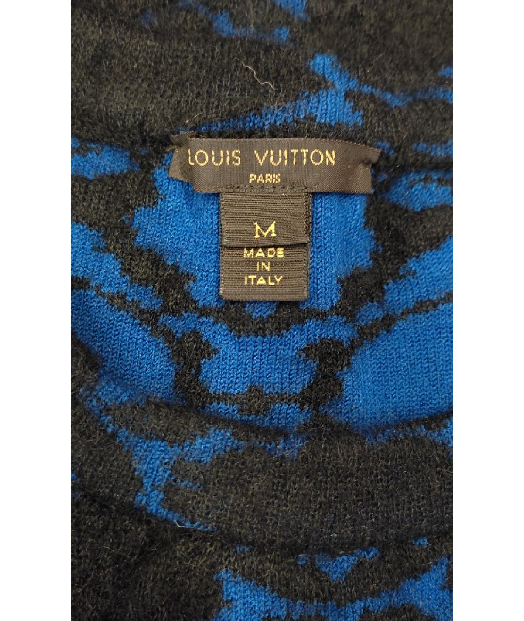 LOUIS VUITTON PRE-OWNED Синий шерстяной джемпер / свитер, фото 4