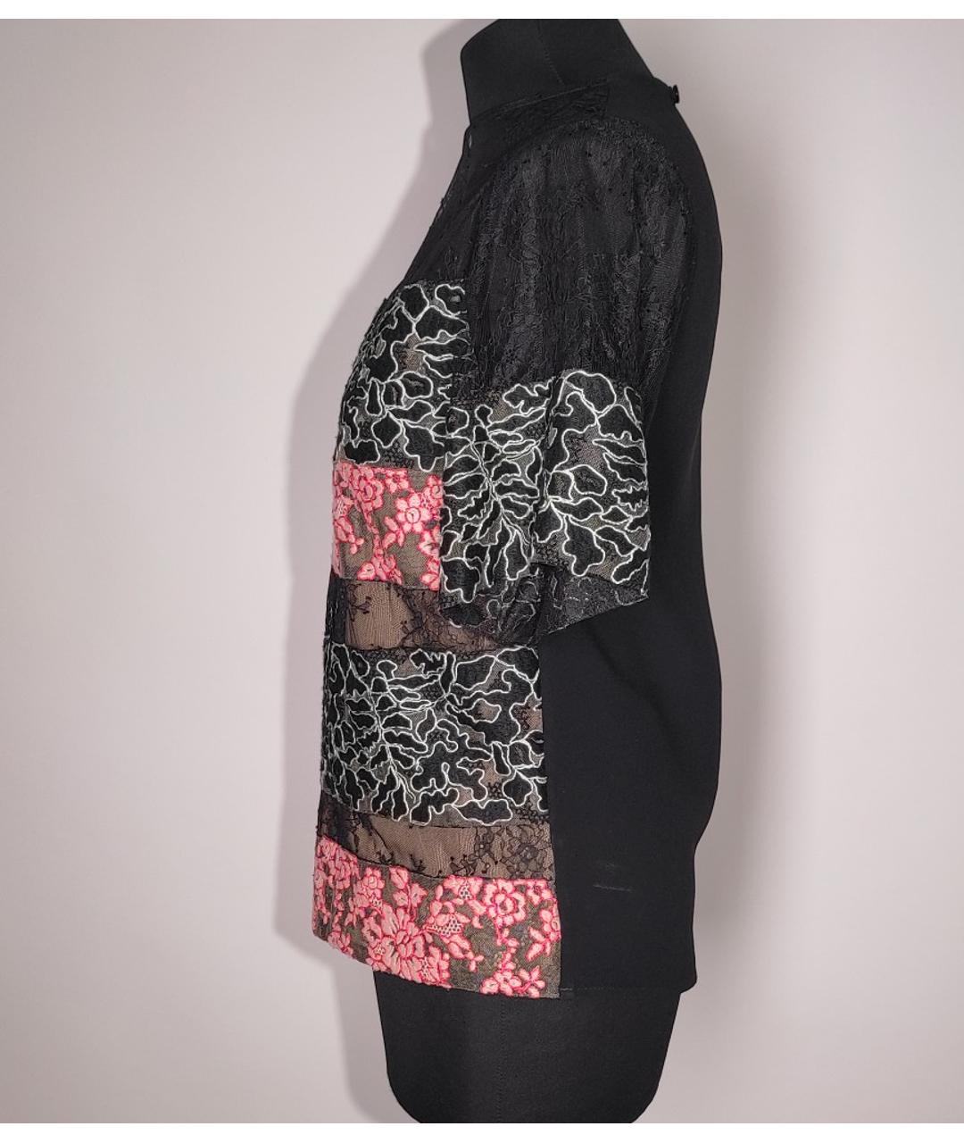 ELIE SAAB Черная шелковая блузы, фото 2