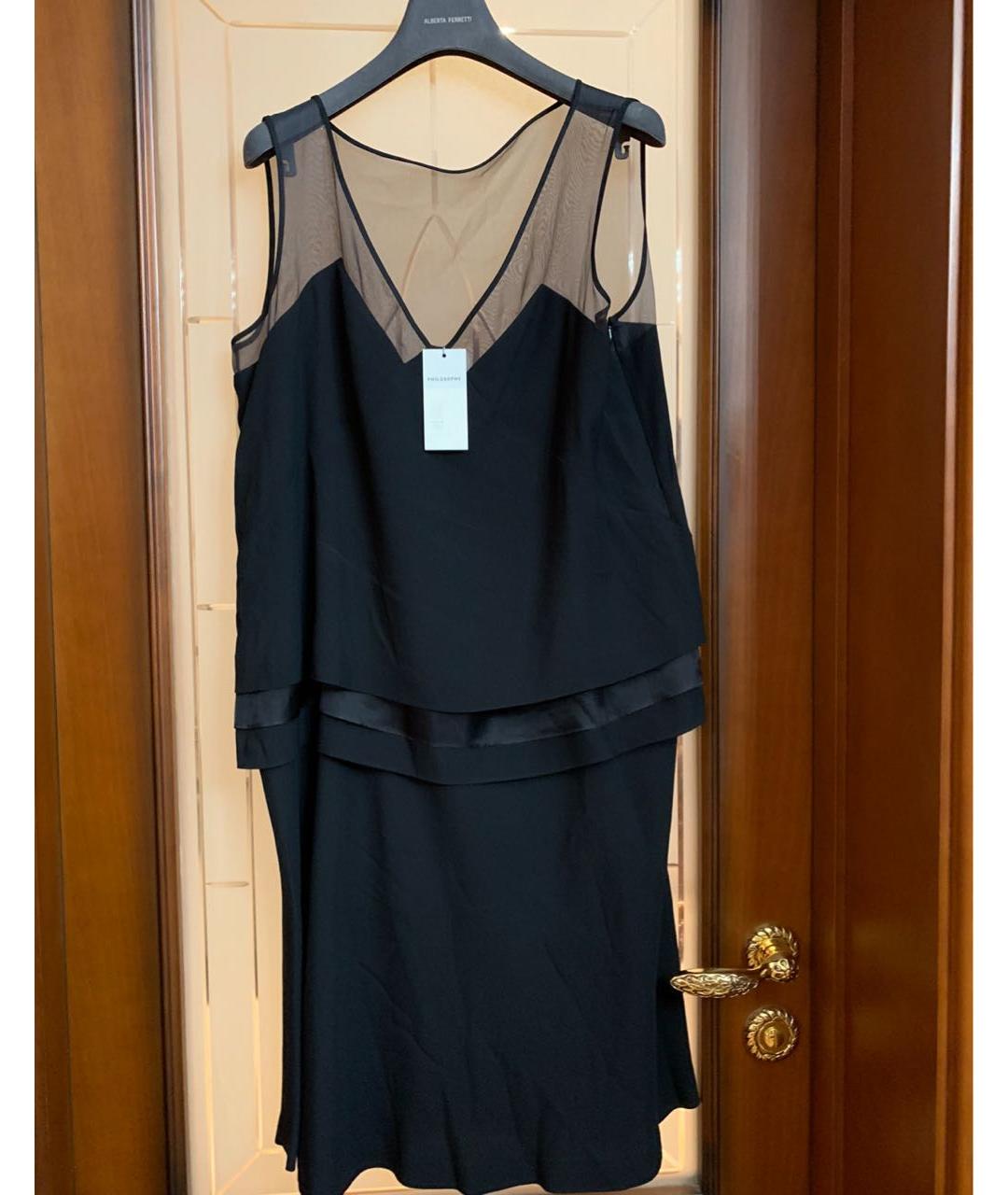 ALBERTA FERRETTI Черное коктейльное платье, фото 5