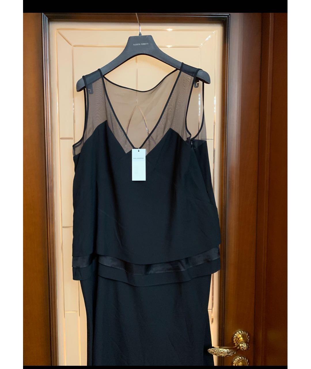 ALBERTA FERRETTI Черное коктейльное платье, фото 2