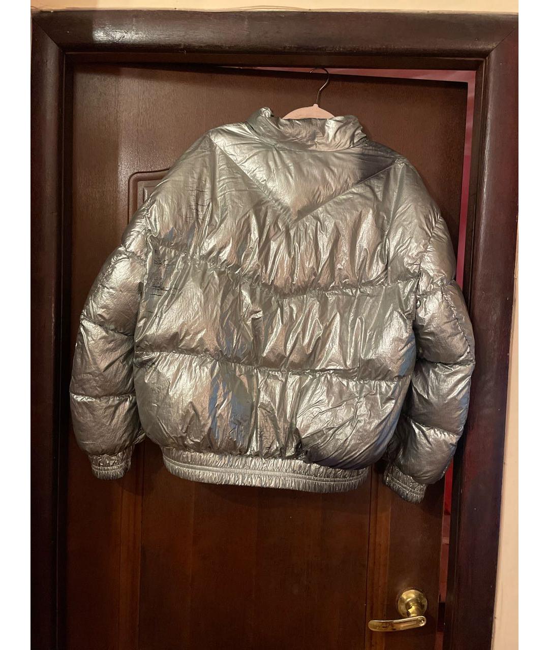 ISABEL MARANT ETOILE Серебряная полиэстеровая куртка, фото 4