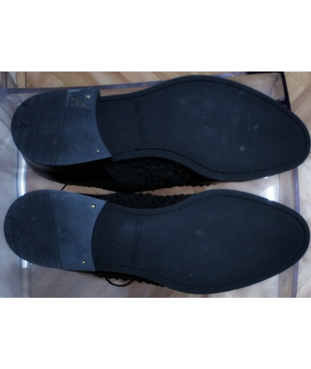 EMPORIO ARMANI Черные туфли из экзотической кожи, фото 5