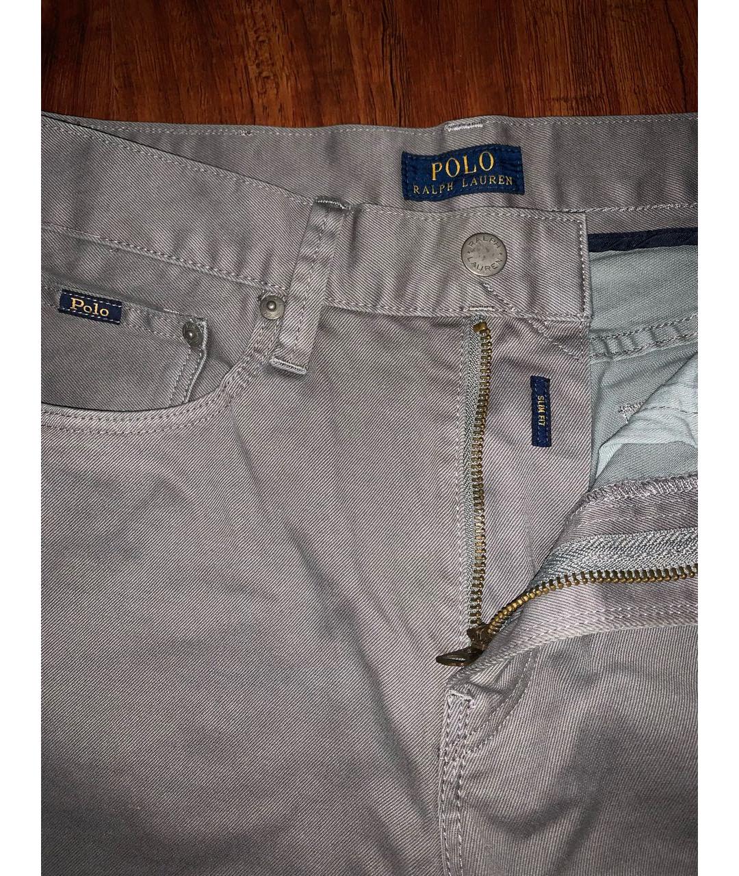 POLO RALPH LAUREN Бежевые хлопко-эластановые джинсы, фото 6