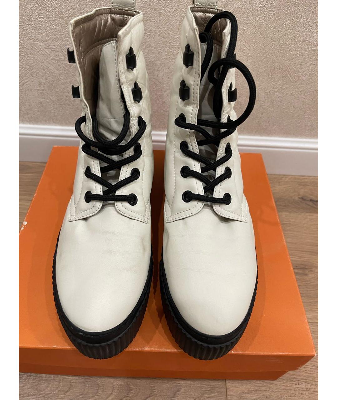 AGL Белые кожаные ботинки, фото 2