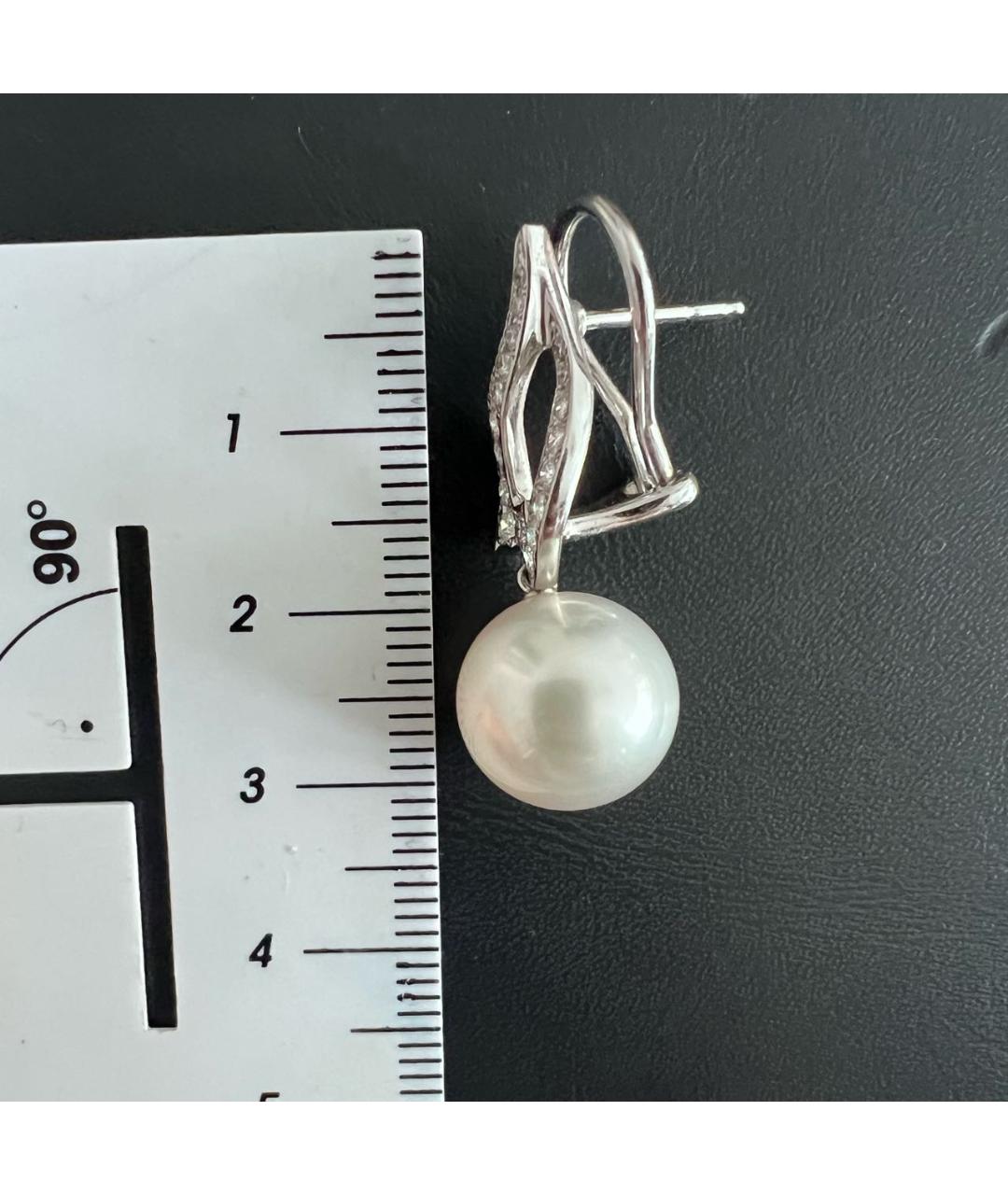 Mikimoto Белые жемчужные серьги, фото 3