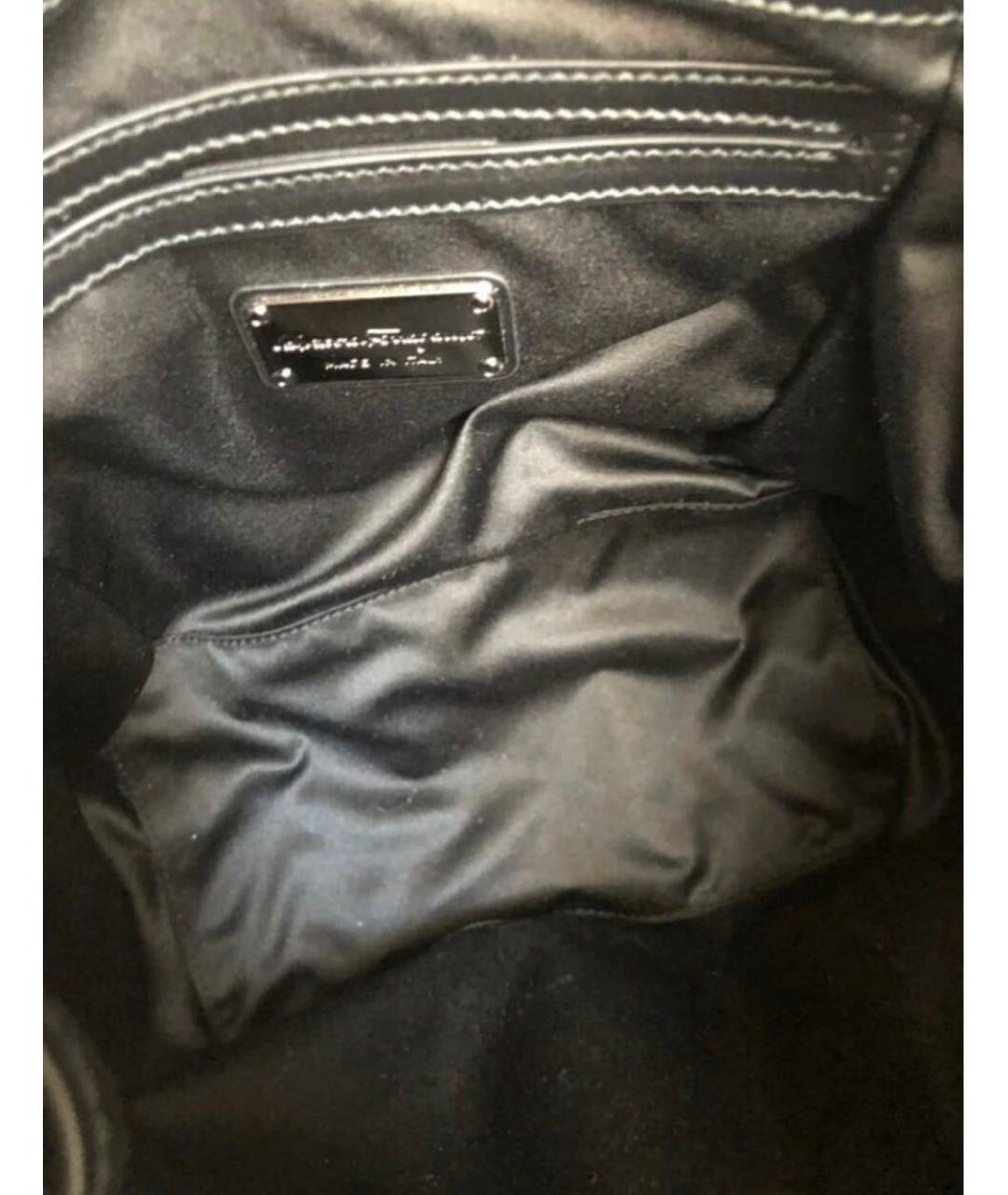 SALVATORE FERRAGAMO Черный замшевый рюкзак, фото 6