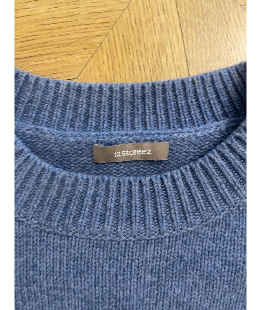 12 STOREEZ Синий кашемировый джемпер / свитер, фото 3