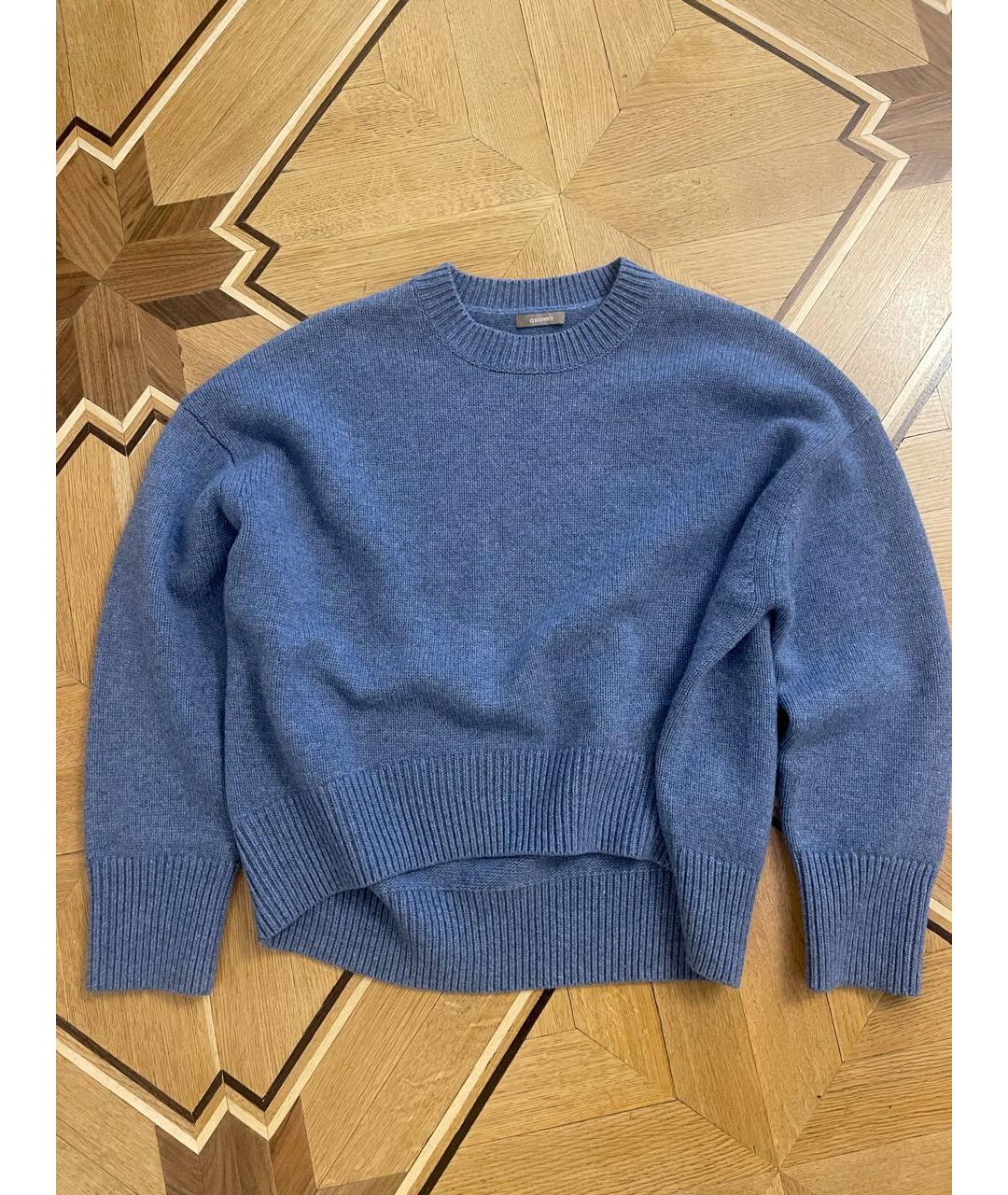 12 STOREEZ Синий кашемировый джемпер / свитер, фото 4
