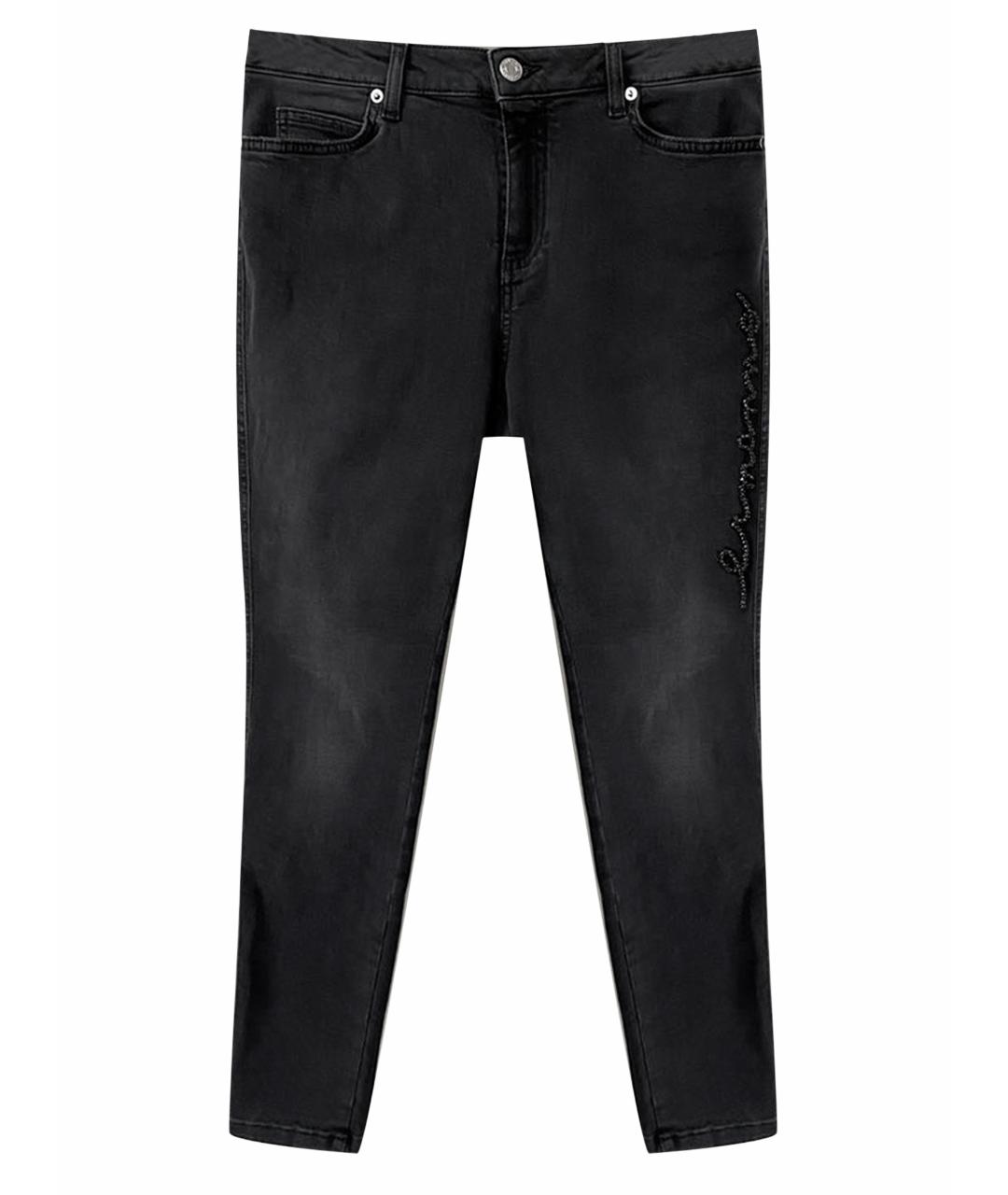 ERMANNO ERMANNO Черные хлопко-эластановые джинсы слим, фото 1