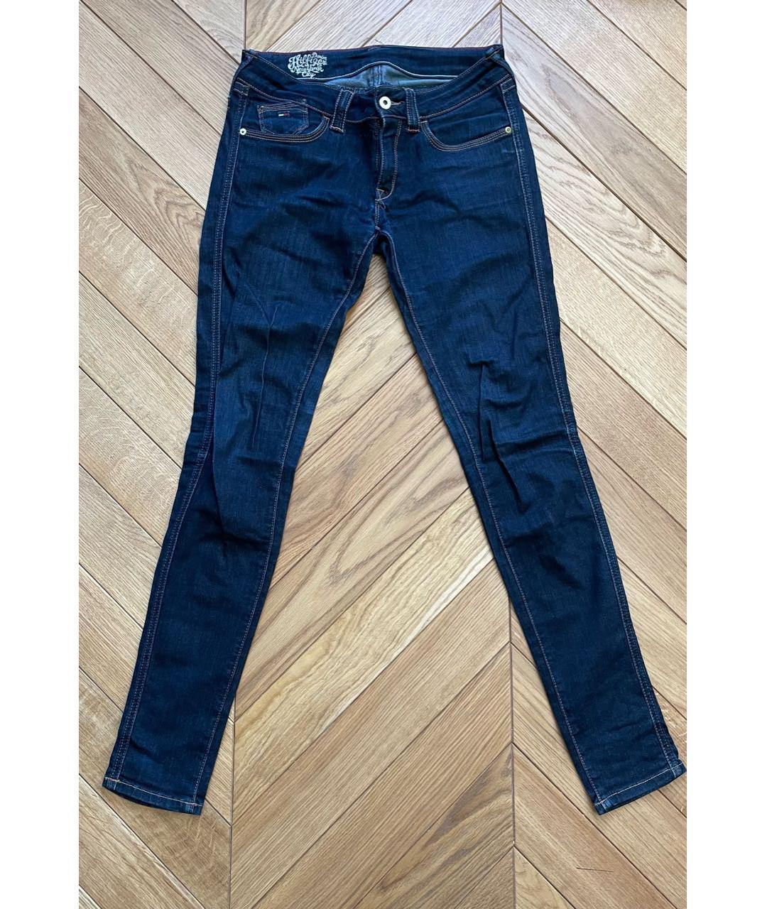 HILFIGER COLLECTION Темно-синие хлопко-эластановые джинсы слим, фото 7