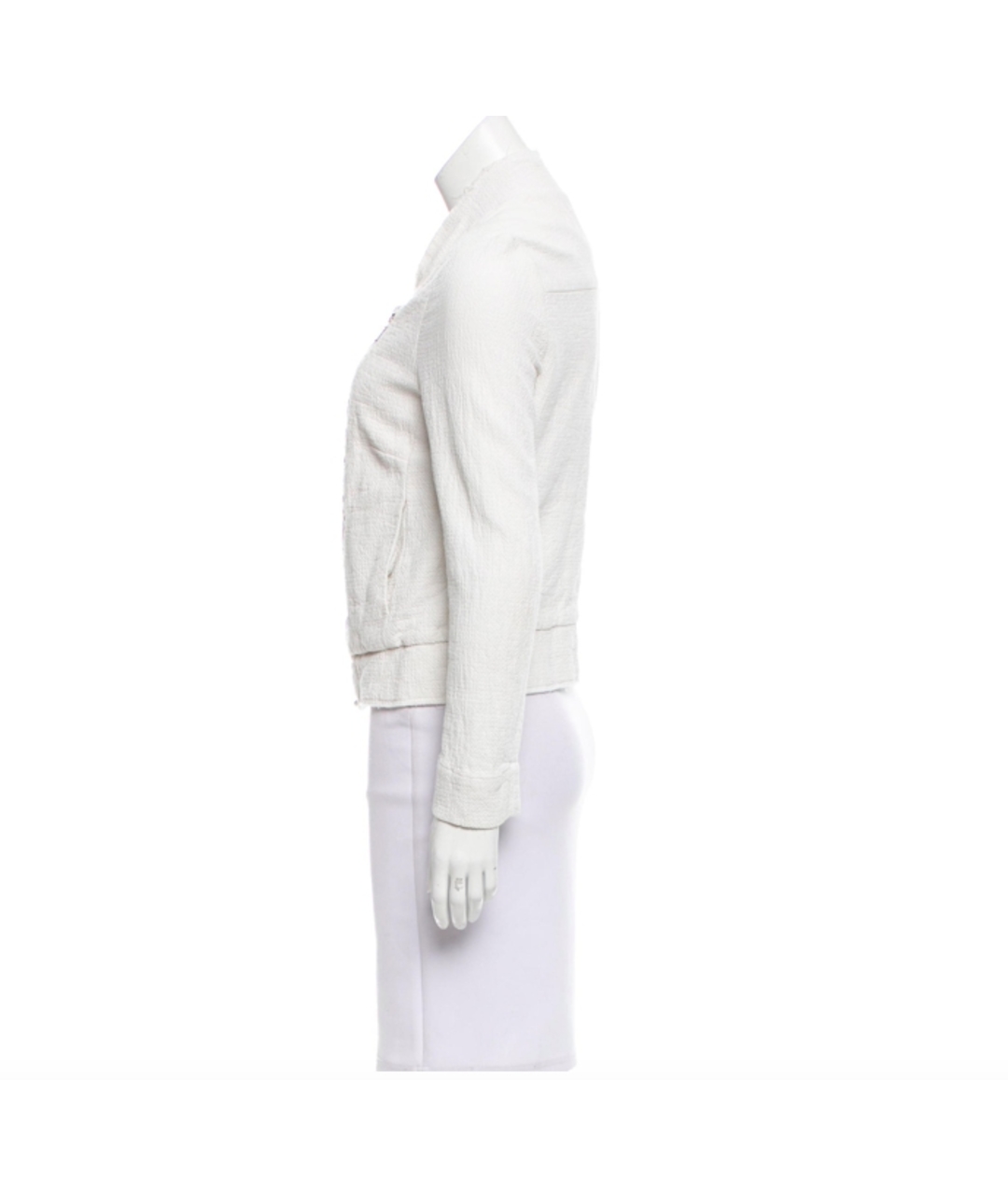 RAQUEL ALLEGRA Белая хлопковая куртка, фото 2