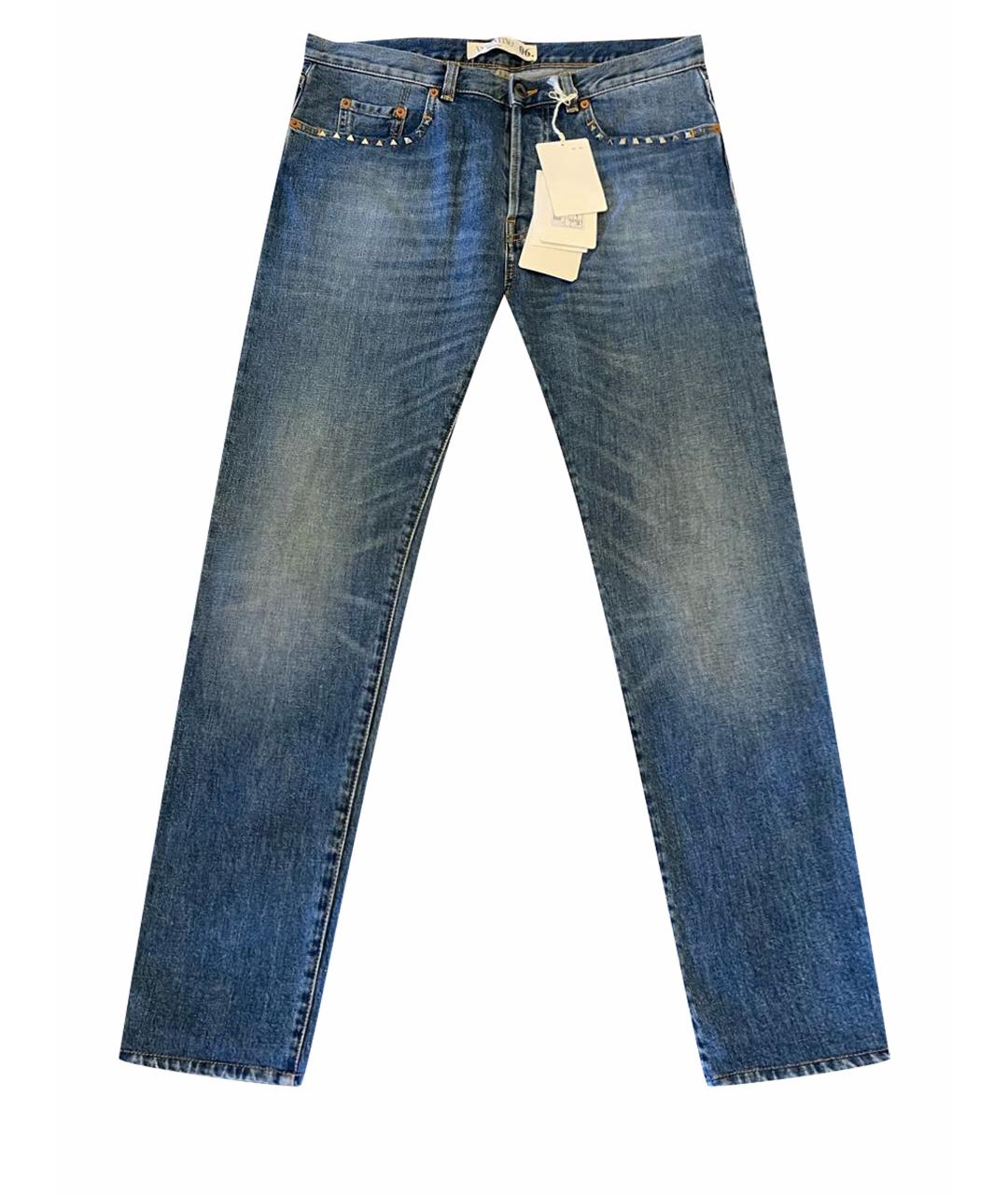 VALENTINO Синие хлопковые джинсы, фото 1