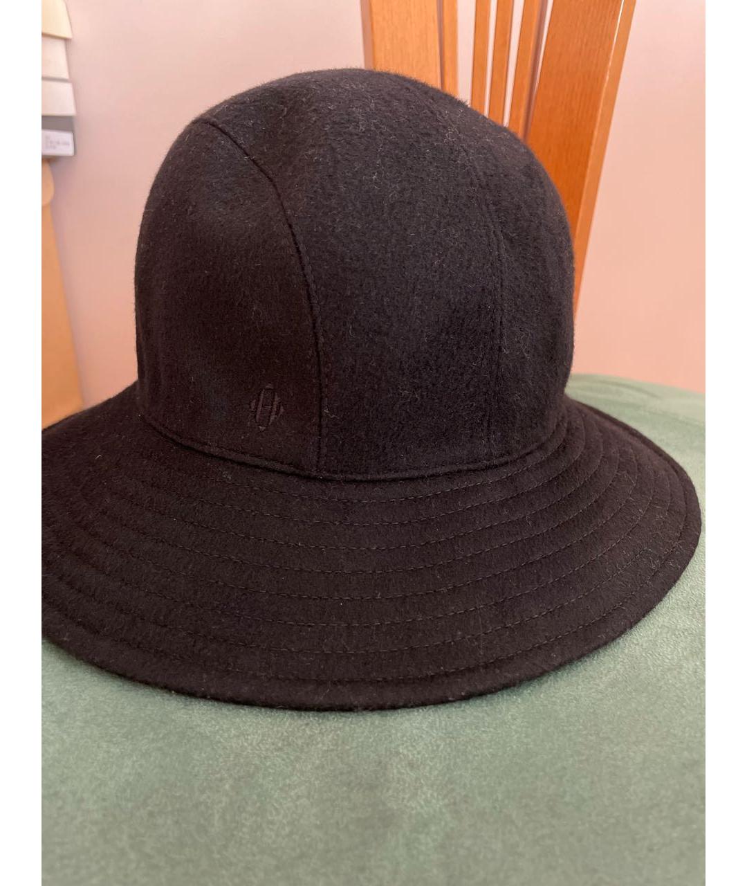 HERMES PRE-OWNED Черная кашемировая шляпа, фото 8