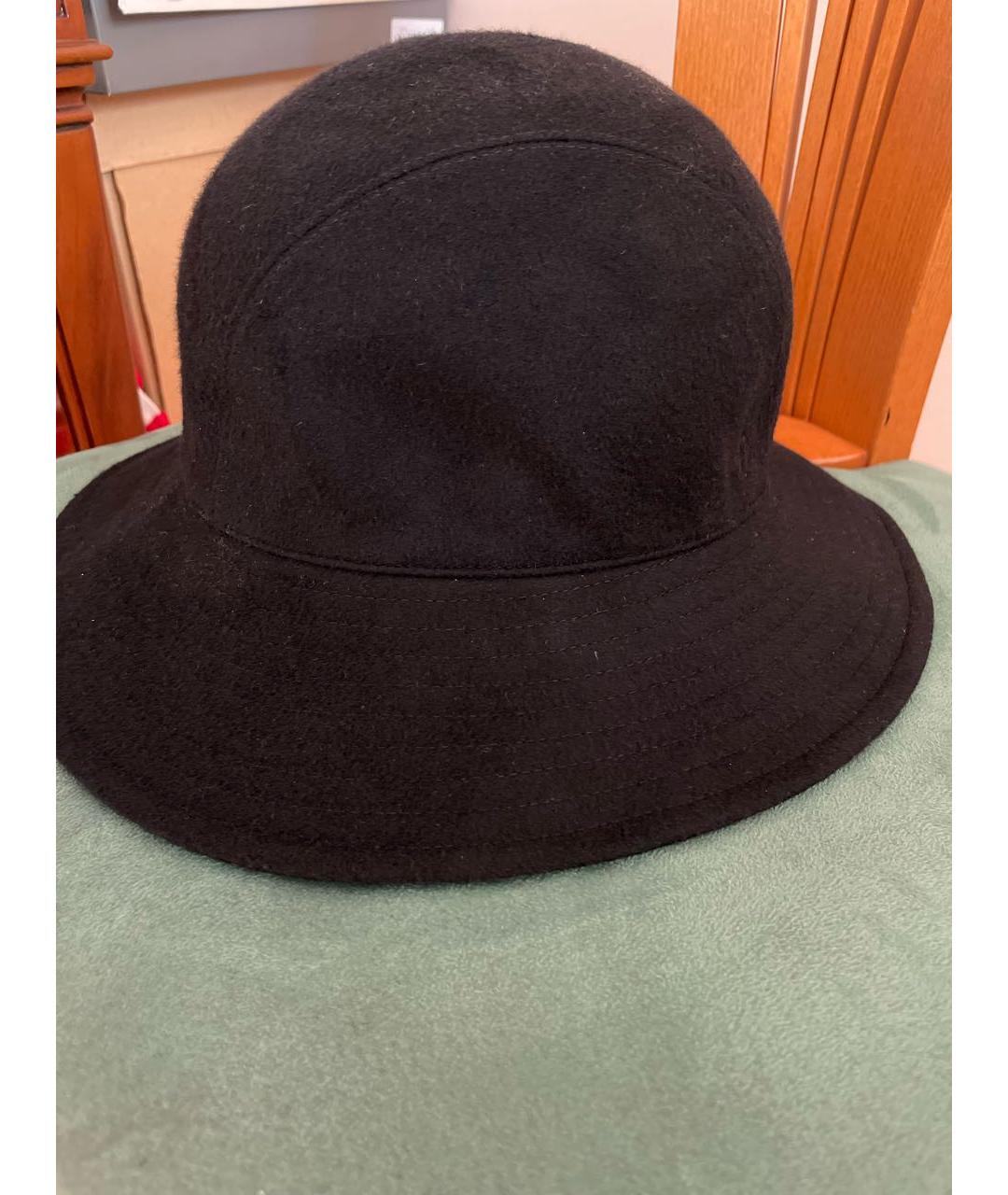 HERMES Черная кашемировая шляпа, фото 4